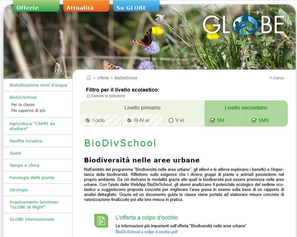 Biodiversità nelle aree urbane