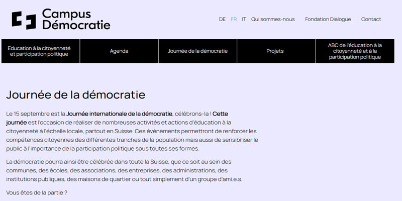 Journée démocratie