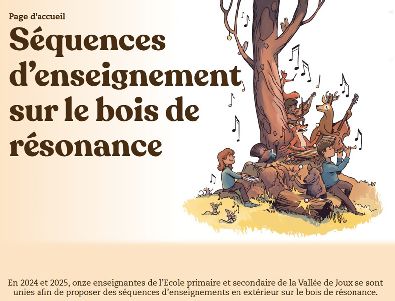 Séquences d'enseignement sur le bois de résonance